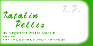 katalin pellis business card